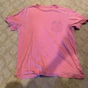 VV red 100% cotton short sleeve tee shirt